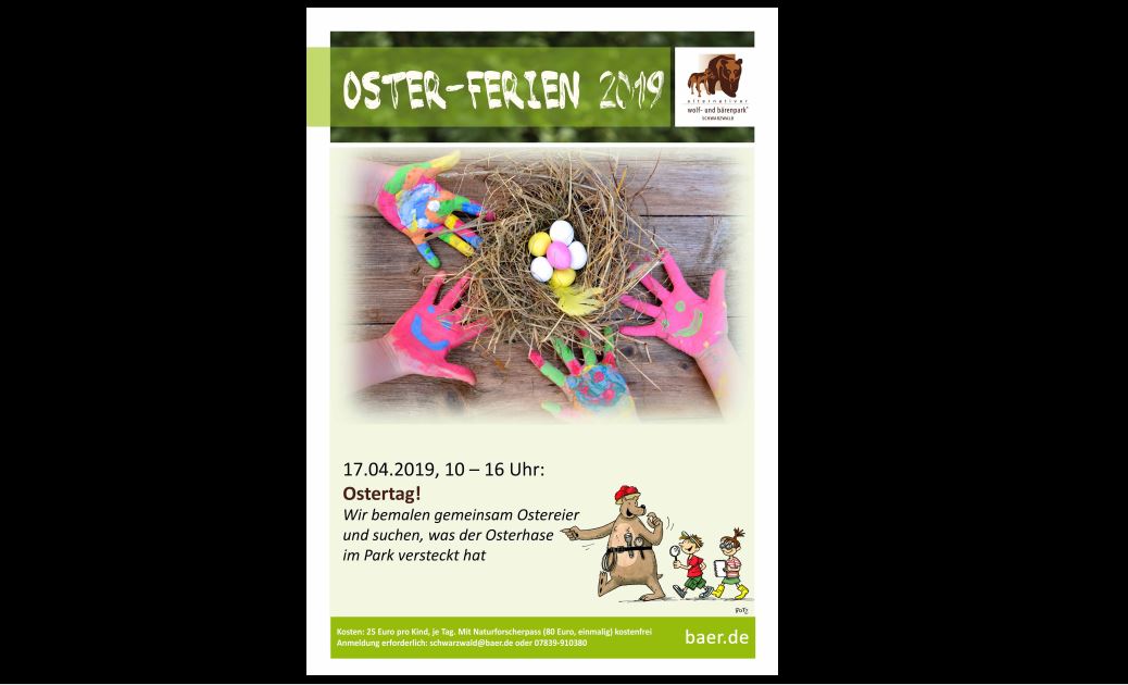 Plakat Osterferien