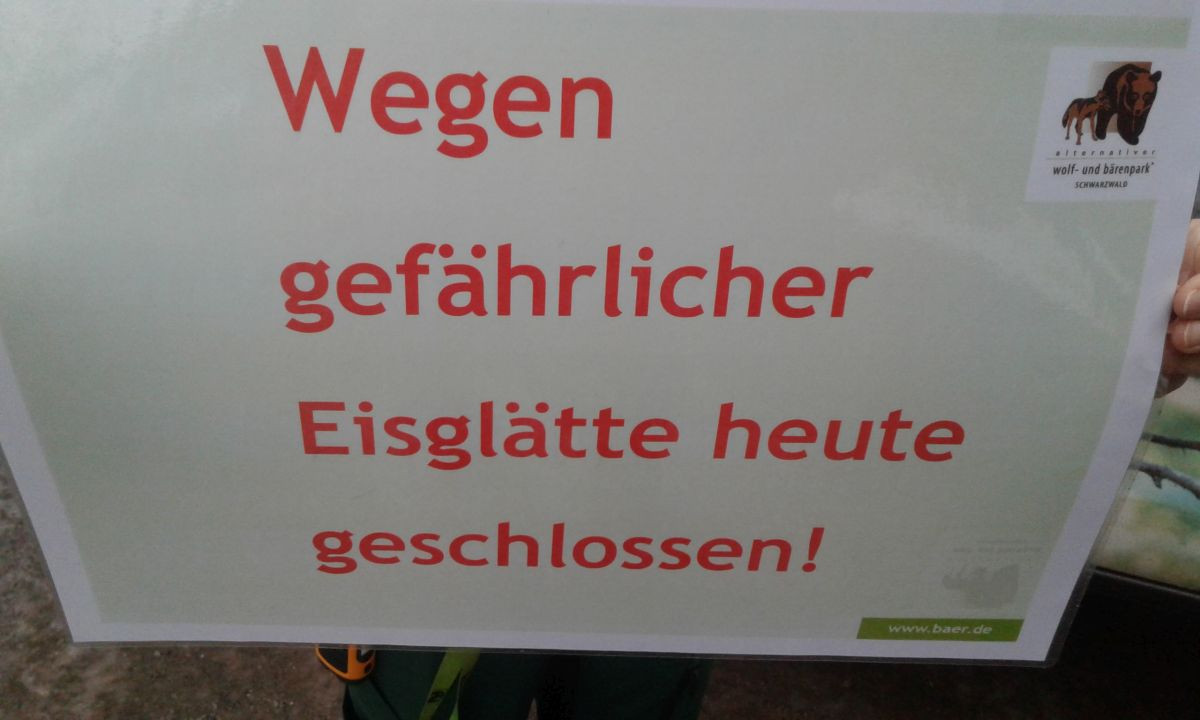 Heute bleiben unsere Tore leider verschlossen