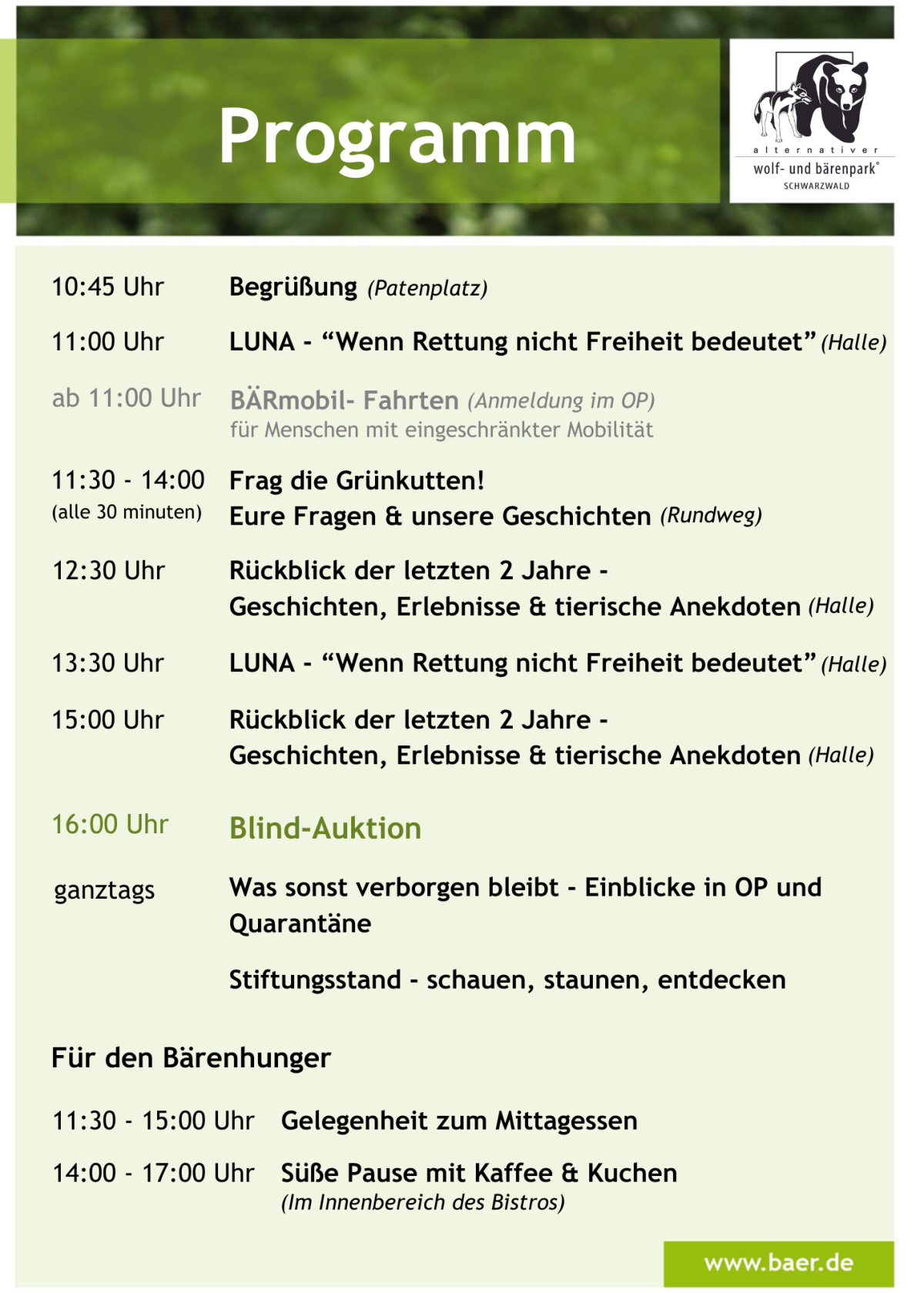 Patentag Programm